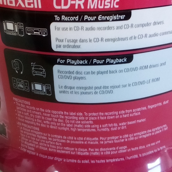 NEW Maxwell Up to 32x CD-R 30 Pack Spindle - Picture 2 of 3